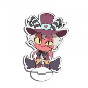 Standing Sign For Hazbin Hotel Vaggie Alastor Morningstar Anime Game Fans Gifts Recycled Custom Charm Phone Personalized, Keychain, Mô Hình Đứng Standee Anime, In 2 Mặt, Cao 6cm, Trang Trí Decor Bàn Học, Balo