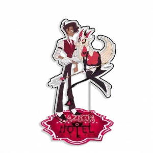 Standing Sign For Hazbin Hotel Vaggie Charlie Candy Acrylic Desktop Stand Decorating Self Custom Charm Phone Personalized, Keychain, Mô Hình Đứng Standee Anime,  In 2 Mặt, Cao 6cm, Trang Trí Decor Bàn Học, Balo
