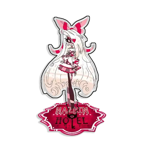 Standing Sign For Hazbin Hotel Vaggie Charlie Candy Acrylic Desktop Stand Decorating Self Custom Charm Phone Personalized, Keychain, Mô Hình Đứng Standee Anime, In 2 Mặt, Cao 6cm, Trang Trí Decor Bàn Học, Balo 2 Standing Sign For Hazbin Hotel Vaggie Charlie Candy Acrylic Desktop Stand Decorating Self Custom Charm Phone Personalized, Keychain, Mô Hình Đứng Standee Anime, In 2 Mặt, Cao 6cm, Trang Trí Decor Bàn Học, Balo - Ảnh 2