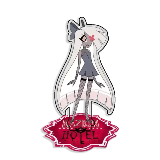 Standing Sign For Hazbin Hotel Velvette Sir Pentious Acrylic Desktop Stand Decorating Self Custom Charm Phone Personalized, Keychain, Mô Hình Đứng Standee Anime, In 2 Mặt, Cao 6cm, Trang Trí Decor Bàn Học, Balo 2 Standing Sign For Hazbin Hotel Velvette Sir Pentious Acrylic Desktop Stand Decorating Self Custom Charm Phone Personalized, Keychain, Mô Hình Đứng Standee Anime, In 2 Mặt, Cao 6cm, Trang Trí Decor Bàn Học, Balo - Ảnh 2