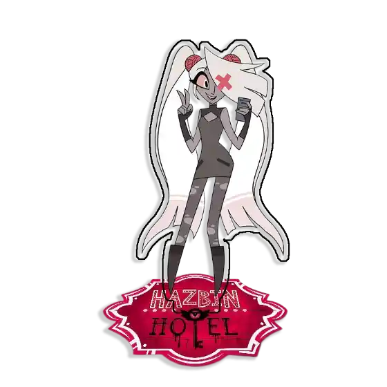 Standing Sign For Hazbin Hotel Velvette Sir Pentious Acrylic Desktop Stand Decorating Self Custom Charm Phone Personalized, Keychain, Mô Hình Đứng Standee Anime, In 2 Mặt, Cao 6cm, Trang Trí Decor Bàn Học, Balo 3 Standing Sign For Hazbin Hotel Velvette Sir Pentious Acrylic Desktop Stand Decorating Self Custom Charm Phone Personalized, Keychain, Mô Hình Đứng Standee Anime, In 2 Mặt, Cao 6cm, Trang Trí Decor Bàn Học, Balo - Ảnh 3