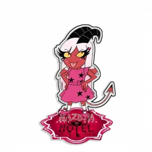 Standing Sign For Hazbin Hotel Vox Vaggie Katiekilljoy Acrylic Desktop Stand Decorating Self Custom Charm Phone Personalized, Keychain, Mô Hình Đứng Standee Anime,  In 2 Mặt, Cao 6cm, Trang Trí Decor Bàn Học, Balo
