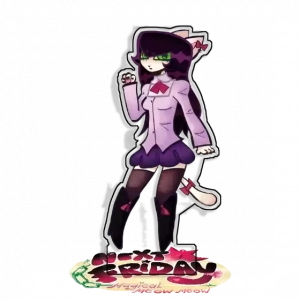 Standing Sign For Next Friday Magical Meow Meow Salem Acrylic Desktop Stand Decorating Self Custom Charm Phone Personalized, Keychain, Mô Hình Đứng Standee Anime, In 2 Mặt, Cao 6cm, Trang Trí Decor Bàn Học, Balo