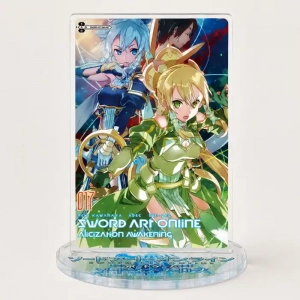 Sword Art Online Chibi Acrylic Stand Model Plate Keychain Set Anime Character Desktop Custom Charm Phone Personalized, Keychain, Mô Hình Đứng Standee Anime, In 2 Mặt, Cao 6cm, Trang Trí Decor Bàn Học, Balo