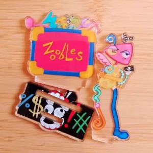 The Amazing Digital Zooble Caine Double Layer Acrylic Standee Cartoon Desk Display Ornament Custom Charm Phone Personalized, Keychain, Mô Hình Đứng Standee Anime, In 2 Mặt, Cao 6cm, Trang Trí Decor Bàn Học, Balo