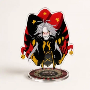 The Circus Freak Joker Character Acrylic Stand Dark Carnival Cartoon Desktop Decor Horror Custom Charm Phone Personalized, Keychain, Mô Hình Đứng Standee Anime, In 2 Mặt, Cao 6cm, Trang Trí Decor Bàn Học, Balo