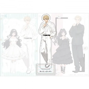 The Fragrant Flower Blooms With Dignity Acrylic Standee & Keychain – Rintaro & Kaoruko Black Custom Charm Phone Personalized, Keychain, Mô Hình Đứng Standee Anime, In 2 Mặt, Cao 6cm, Trang Trí Decor Bàn Học, Balo
