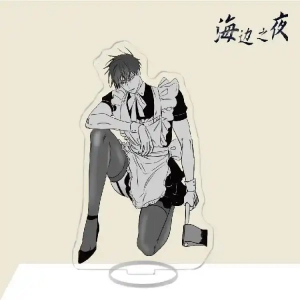 The Korean Comic Seaside Night 1 Acrylic Stand As Gifts To Friend Custom Charm Phone Personalized, Keychain, Mô Hình Đứng Standee Anime,  In 2 Mặt, Cao 6cm, Trang Trí Decor Bàn Học, Balo