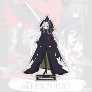 The Ribbon Hero Acrylic Stand, Cute Chibi Figure Standee, Ribbon Hero Ver Fantasy Anime Boy Custom Charm Phone Personalized, Keychain, Mô Hình Đứng Standee Anime, In 2 Mặt, Cao 6cm, Trang Trí Decor Bàn Học, Balo