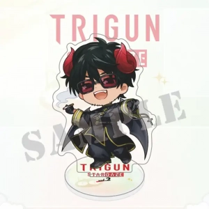 Trigun Stargaze Acrylic Stand, Vash Wolfwood Knives Chibi Figure Standee, Cute Space Sci-fi Custom Charm Phone Personalized, Keychain, Mô Hình Đứng Standee Anime, In 2 Mặt, Cao 6cm, Trang Trí Decor Bàn Học, Balo