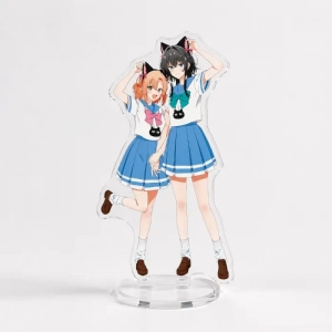 Whisper Me A Love Song Yuri Schoolgirl Acrylic Stand Anime Character Desktop Ornament Fan Custom Charm Phone Personalized, Keychain, Mô Hình Đứng Standee Anime, In 2 Mặt, Cao 6cm, Trang Trí Decor Bàn Học, Balo