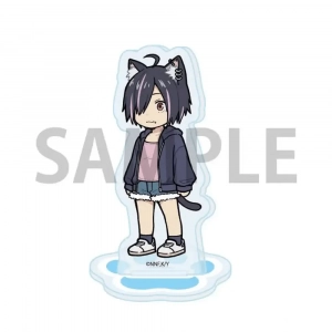 Yani Neko Yaniko Acrylic Stand Keychain Chibi Cat Ear Standing Casual Daily Outfit Ver Custom Charm Phone Personalized, Keychain, Mô Hình Đứng Standee Anime, In 2 Mặt, Cao 6cm, Trang Trí Decor Bàn Học, Balo