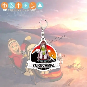 Yuru Camp Rin & Nadeshiko 2026 Acrylic Keychain & Stand – Anime Character Pendant, Custom Charm Phone Personalized, Keychain, Mô Hình Đứng Standee Anime,  In 2 Mặt, Cao 6cm, Trang Trí Decor Bàn Học, Balo